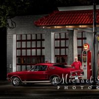 Light Painting a 1967 Mustang