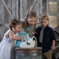 Easter Portraits With Real Bunnies