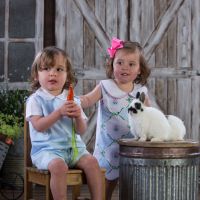 Easter Portraits With Real Bunnies